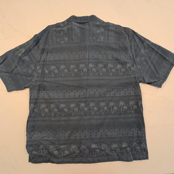 Jamaica Jaxx 100% Silk Sz XL Men's Tan AOP Floral Button Up Casual Hawaiian - Picture 8 of 10